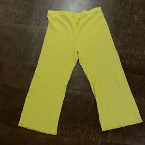 Wild Fable Size XXL Yellow Lettuce Hem Pants